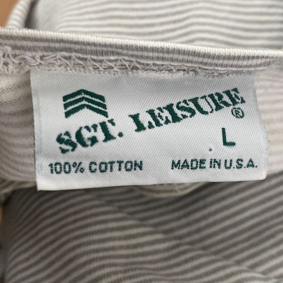 Vintage 90s Sgt. Leisure Stripped T-Shirt Maui Hawaii Women Large Made in USA - Picture 4 of 6